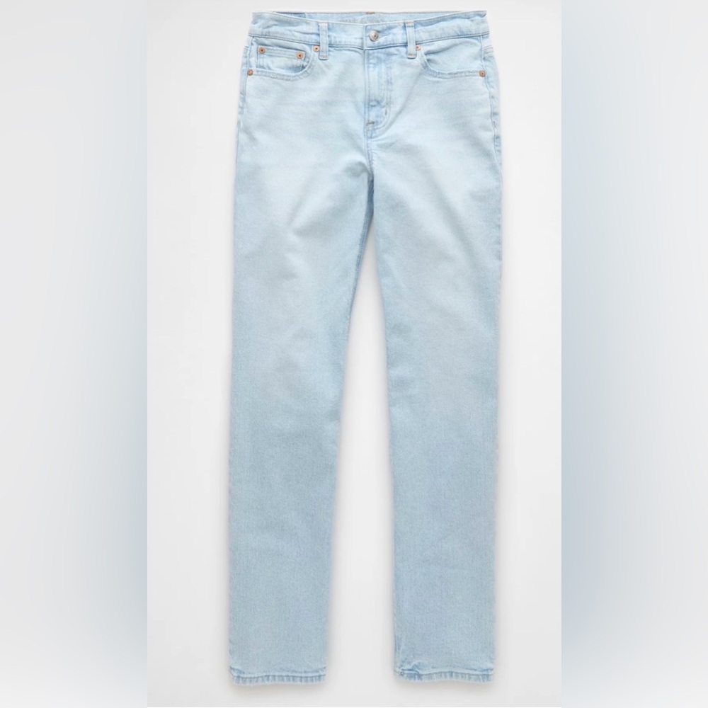 American Eagle Stretch Super High- Waisted Straight Jean